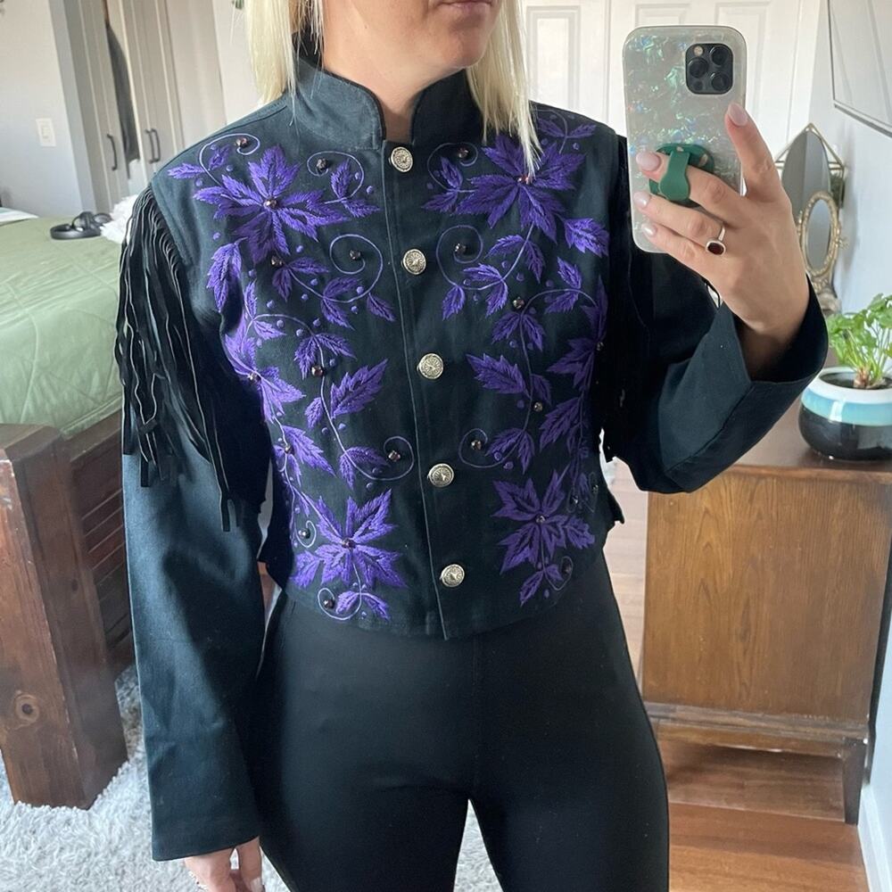 Unbranded | Vintage Southwest Canyon Cowgirl Jacket Fringe Rhinestone Rockabilly